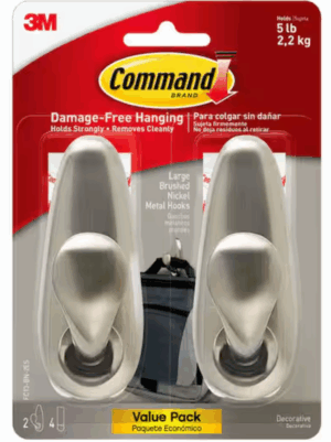 Metal Hook Md Brushed Nick