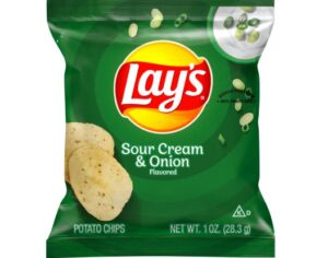 Lays Sour Cream & Onion Potato Chips 1oz