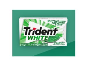 Trident White Spearmint Sugar Free Gum 24g