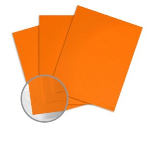 Laser Card FLUORESCENT ORANGE 185g L/S 100pk