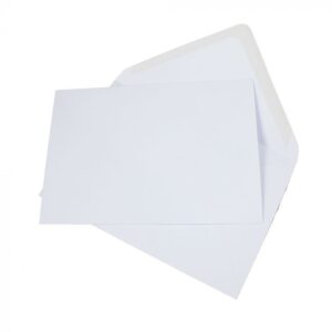 White Envelope 5 1/2x7 7/8 Gummed