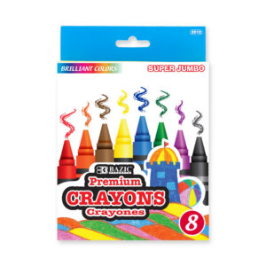 Bazic SUPER JUMBO Crayons 8s #2512