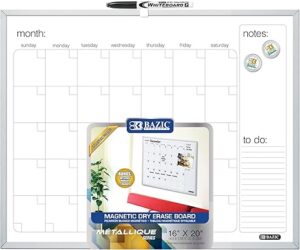 Bazic Magentic Calender 16x20 Dry Erase - (6/ctn)