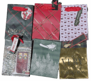 XMAS Gift Bag SMALL #CGBT1A-22 /1137V1/1138/ 1139/ 1140/ 1141/ 1142 - Modern Traditional