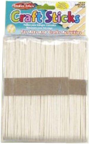 Craft Sticks #66575 JUMBO 6"x3/4"  75pk