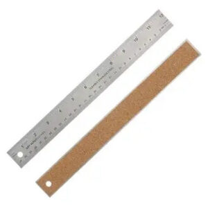 Stainless Steel Ruler 12" #42104-30A w/Cork Back