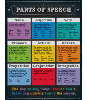 Chartlets "Parts of Speech" 17 x 22"