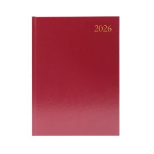 Desk Diary 1 Day Page A4 APPT (Sale) (BURGUNDY) 2026 - Sale #KFA41ABG26