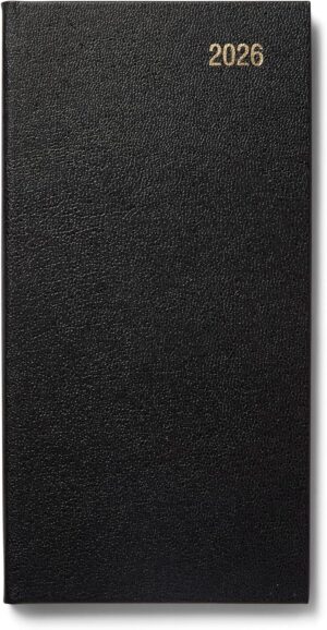 Diary SLIM #KF1BK26 Week To View Black 2026 - Sale