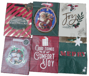 Xmas MEDIUM #CGBT2A-68/1142V2/1139/1140/1141/1138/1137 Gift Bag