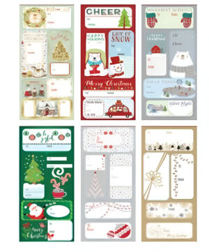 XMAS Foil Gift Tags 15pc #CTGF15A4CD