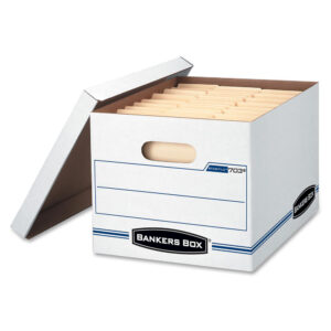 Storage Box White w/Lid #70301 12/ctn