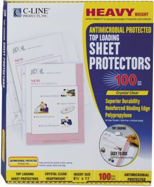 C-Line Sheet Protectors Heavy Weight CLEAR 100pk