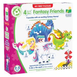 My First Puzzle Sets 4 In A Box - FANTASY FRIENDS (2-5yrs)