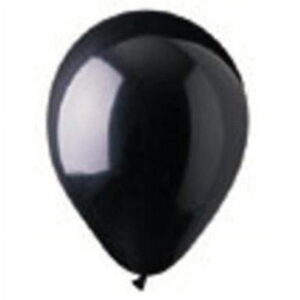 Latex 12" Black Balloon  50pk