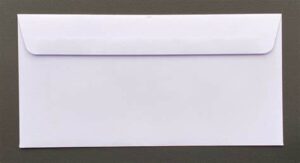 White Envelope 3 5/8x6 1/2 P&S Pk25