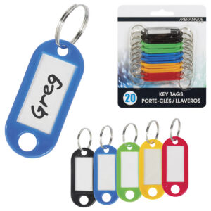 Key Tags (Plastic) 20pk - Sold as Packs #1008-7601