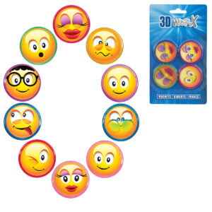 Smiley Face Magnets (Sold as 4pk) #1018-1974
