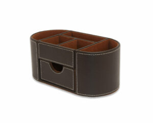 Desk Organizer #BPUD03 w/Drawer F/L Brown