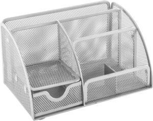 Osco Desk Organizer #MD01 SILVER Wiremesh