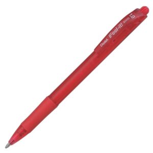 Pentel Feel It RETR. 1.0mm RED BP Pen - (12/bx)