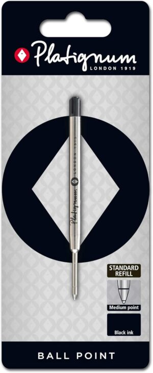 Platignum BP Refill BLACK MED (Blister)