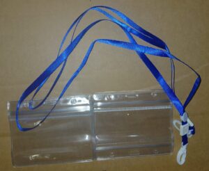 Name Badge HORIZONTAL w/String & Clip T2567