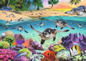 Race of the Baby Sea Turtles 500pc Puzzle 12+