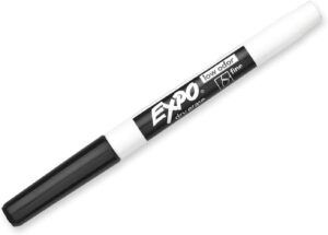 Expo #86001 BLACK Fine W/Board Marker Pen - (12/bx)