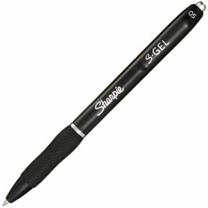 Sharpie S-Gel #2096145 BLACK FINE 0.5mm Retractable Pen - (12/bx)