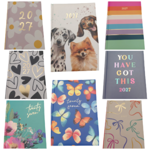 Tallon Diary A5 Week To View (8 Asst Designs) 2027