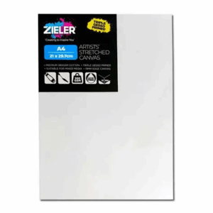 Stretched White A4 Canvas Thin Edge - Zieler #9292254