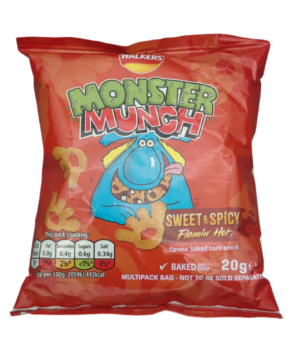 Walkers Monster Munch Flaming Hot Snack 20g