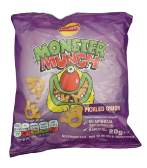 Walkers Monster Munch Pickled Onion Snack 20g