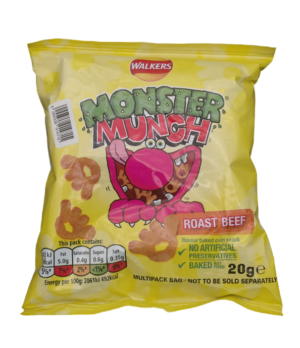 Walkers Monster Munch Roast Beef Snack 20g