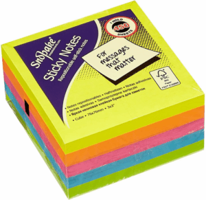 Snopake Sticky 3x3 NEON Notes SING