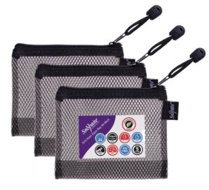 EVA Zippa Bag A6 Black HC w/Black Mesh - (3/pk)