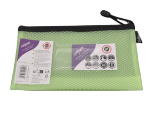 Snopake EVA Mesh Zippa Bag DL NEON GREEN (Single) - (3/pk)