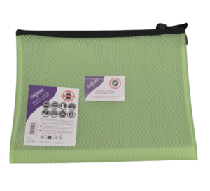 Snopake EVA Mesh Zippa Bag F/S NEON GREEN (Singular) - (3/pk)