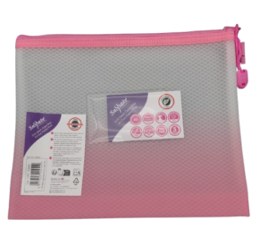 Snopake EVA Mesh Bag A5 + OmbrU PASTEL PINK (Singular) - (3/pk)