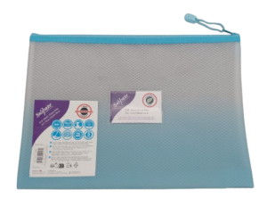 Snopake EVA Mesh Bag A4 + OmbrU PASTEL BLUE (Singular) - (3/pk)