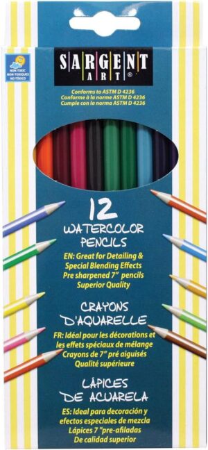 Sargent Art Watercolor #22-7204 Pencils 12s