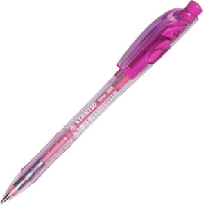 Stabilo MEDIUM PINK Liner Retractable BallPoint Pen - (10/bx)