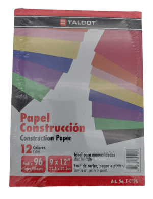 Talbot Construction Paper 96shts #CP96 (Each) - (24/ctn)