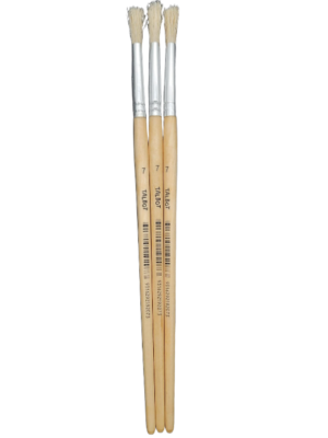 Talbot White Bristle Paint Brush Round #7 - #PR-7 (Each) - (12/bx)