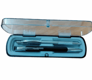 Talbot BP 0.7mm BLACK Pen & SILVER Pencil w/Gift Box #SKS868/J7