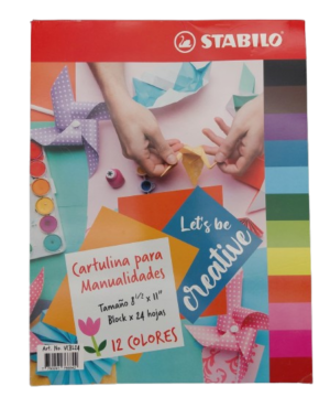 Stabilo Construction Paper Pad 24shts #VCBL24
