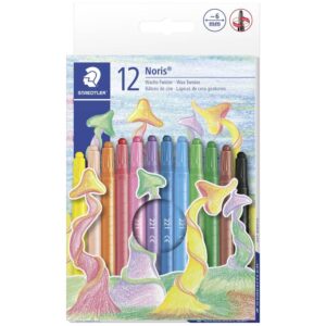Noris Club TWISTABLE #NWP12 Wax Crayons 12's