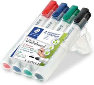Staedter #351-WP4 Whiteboard Marker 4 Colour Set