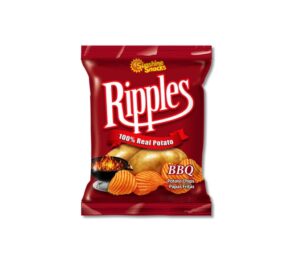 Sunshine Snacks Ripples BBQ Potato Chips 35g